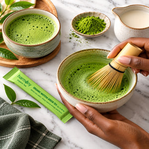 Thé Vert Matcha Bio Premium – 80 Tubes de 1 g | Ebotanique Cameroun
