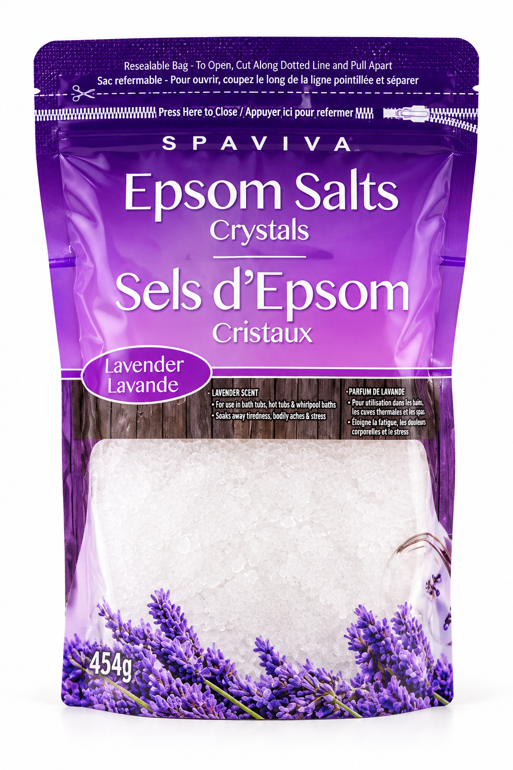 Sel d'epsom  Parfum Lavande 454g