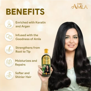 Huile capillaire Amla Gold cheveux secs abîmés , anti-chute, Croissance capillaire rapide