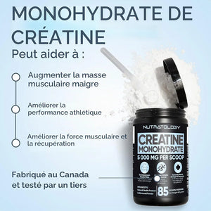 Complement Alimentaire Monohydrate de créatine | Croissance musculaire et force | 425 g