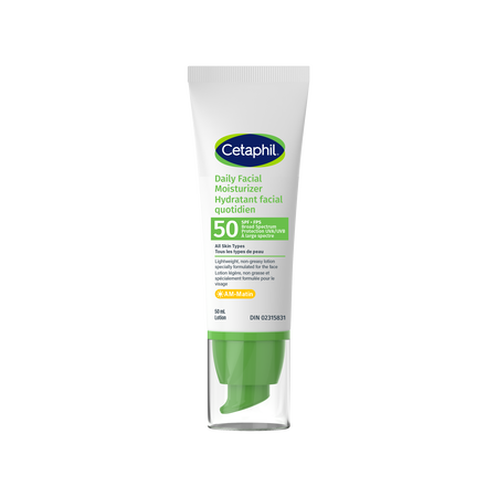 Cetaphil Crème Visage  Hydratante quotidien FPS 50 Avec Une protection solaire UVA/UVB