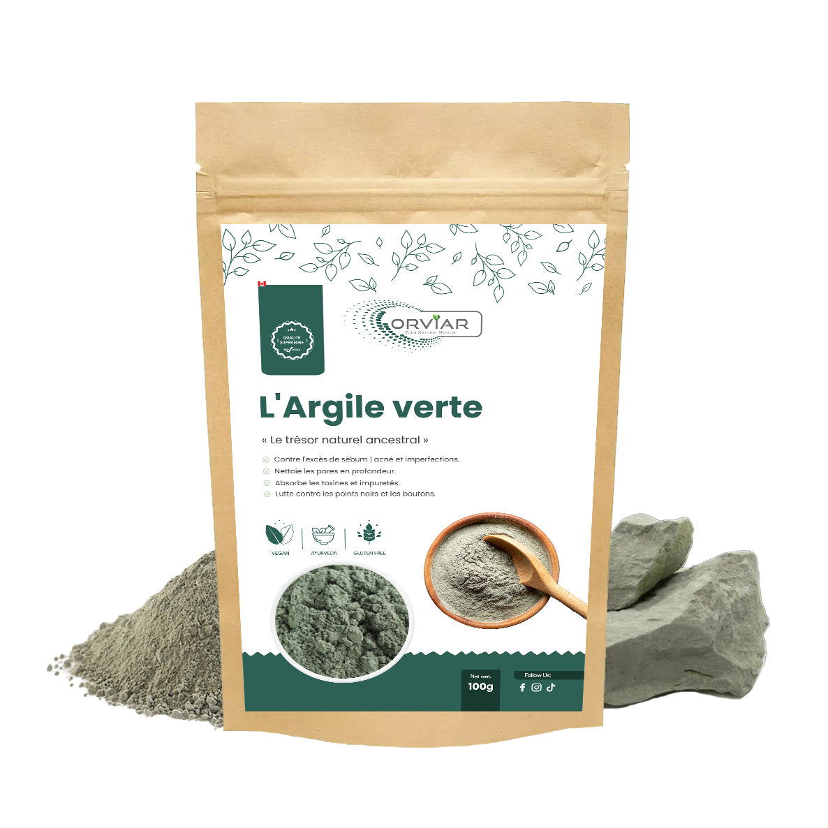 Argile Verte 100% Naturelle – Beauté & Bien-être Naturel au Cameroun