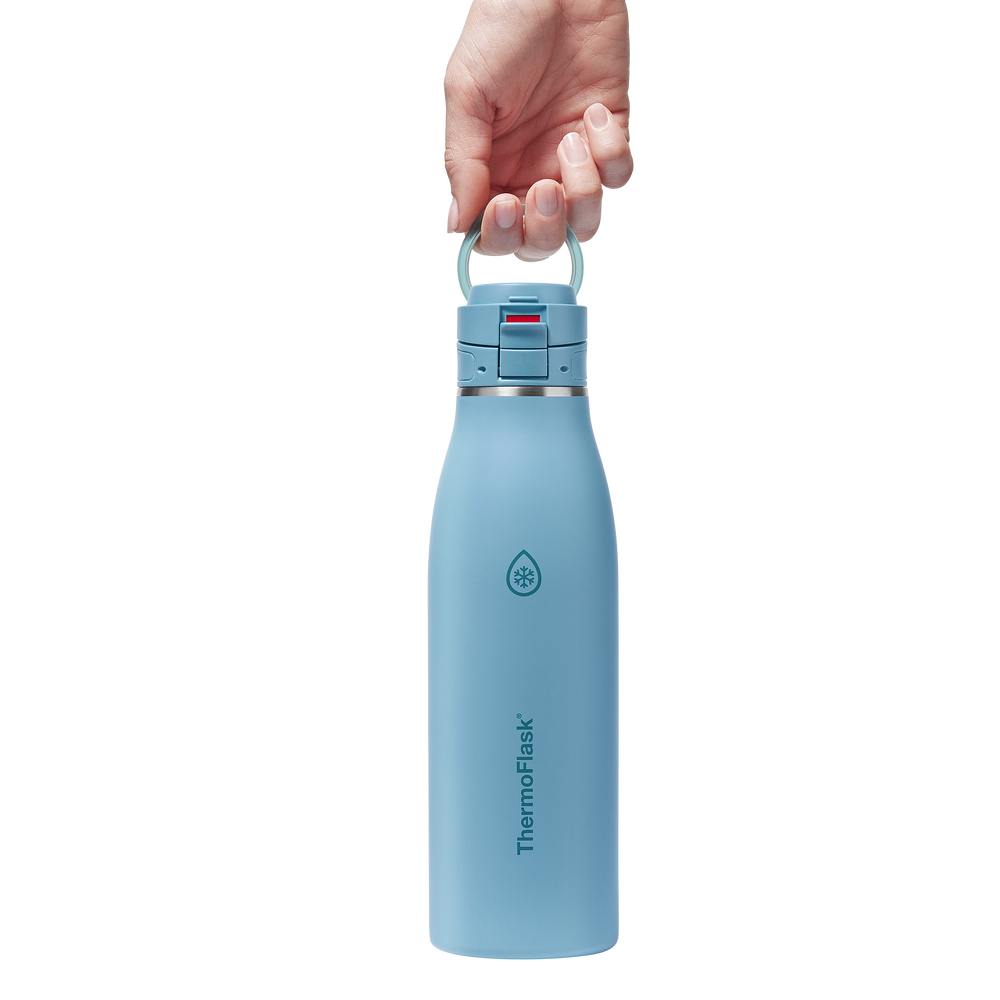 Cuisine| Bouteille isotherme à double paroi sous vide, 740 ml/25 oz Bleu
