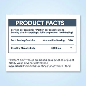 Complement Alimentaire Monohydrate de créatine | Croissance musculaire et force | 425 g