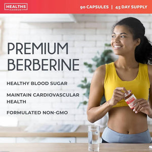 Complément alimentaire - Berbérine HCl+Bitter melon| Régule la glycémie et le métabolisme