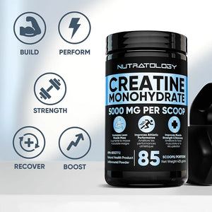 Complement Alimentaire Monohydrate de créatine | Croissance musculaire et force | 425 g