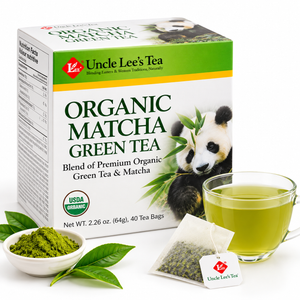 Uncle Lee’s Tea – Thé Vert Matcha Bio | 40 Sachets