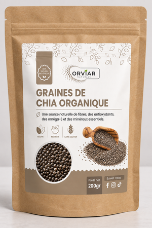 Graine de Chia Bio -  Ventre plat.