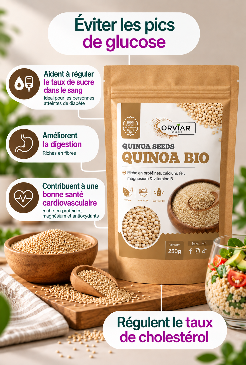 GRAINES DE QUINOA BIO 250 gr