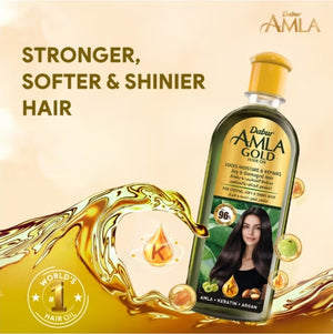 Huile capillaire Amla Gold cheveux secs abîmés , anti-chute, Croissance capillaire rapide