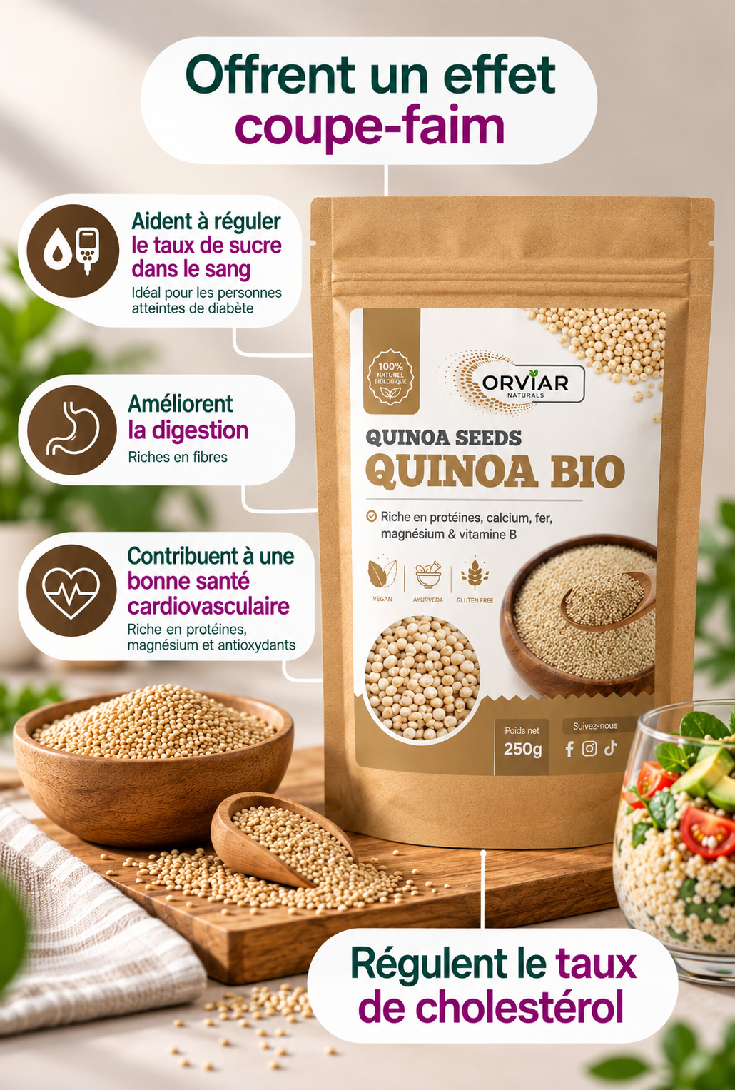 GRAINES DE QUINOA BIO 250 gr