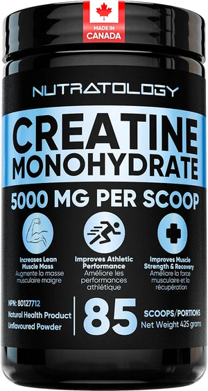 Complement Alimentaire Monohydrate de créatine | Croissance musculaire et force | 425 g