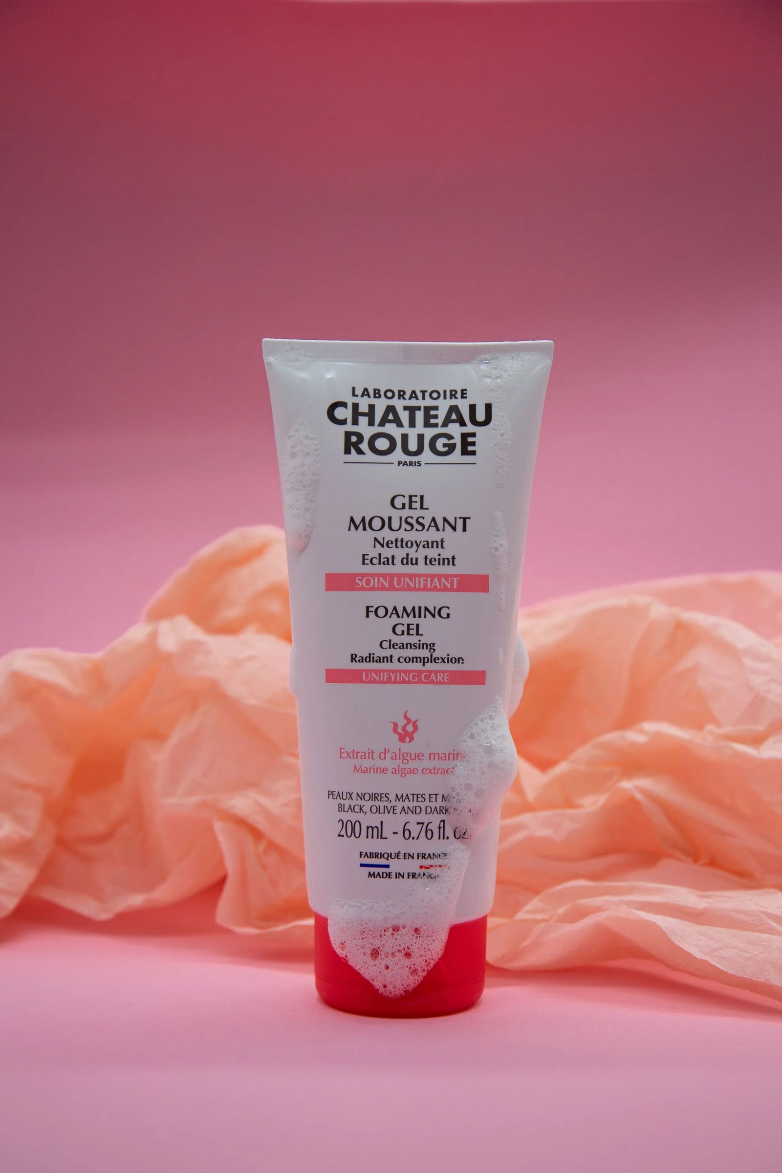 Chateau rouge GEL MOUSSANT nettoyant- éclat du teint