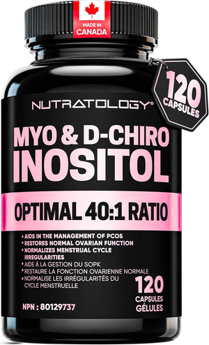 Complement Alimentaire Myo-Inositol & D-Chiro Inositol Capsules – Supplément de SOPK pour femme