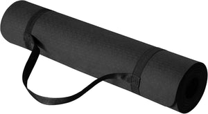 Tapis d'exercice et de yoga en TPE de 6 mm avec sangle de transport
