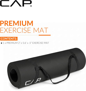 Tapis de yoga extra épais HIGH DENSITY EXERCISE YOGA MAT