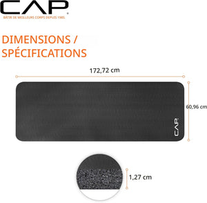 Tapis de yoga extra épais HIGH DENSITY EXERCISE YOGA MAT
