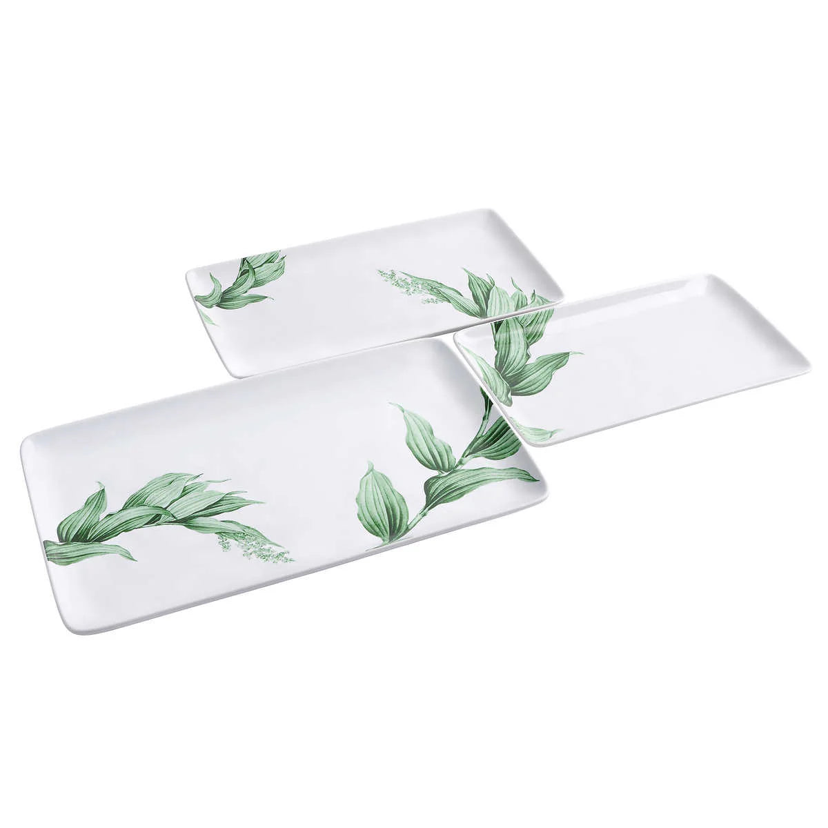 Ensemble de 3 Plateaux de Service en Porcelaine