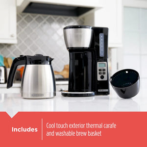 électroménager | Machine à café Cafetière 12 tasses programmable Carafe thermique