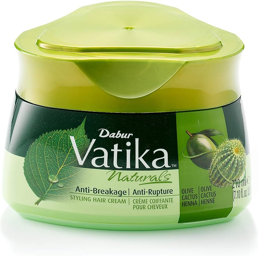 Vatika Dabur Crème Capillaire  Anti-chute d'extrait vierge d'huile d'olive & de cactus 210 ml