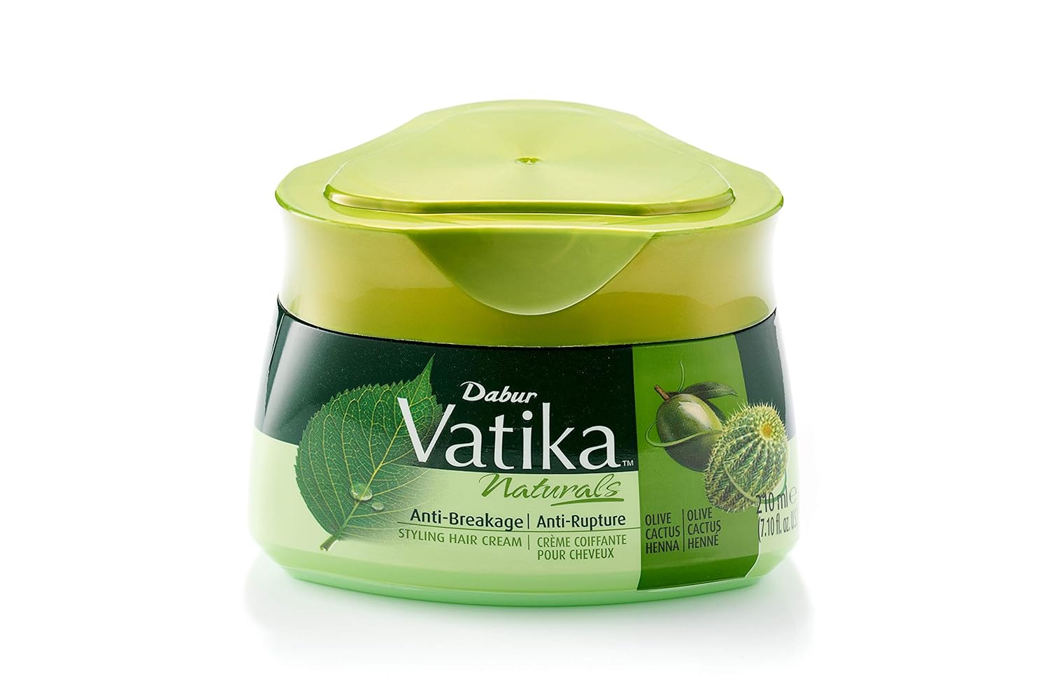 Vatika Dabur Crème Capillaire  Anti-chute d'extrait vierge d'huile d'olive & de cactus 210 ml