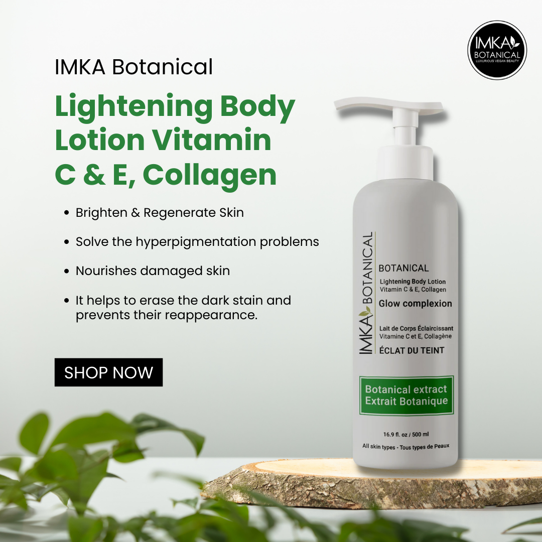 Imka Lait éclaicirssant   Vitamine C & E, Collagène - Illumine et régénère la peau - 500 ml