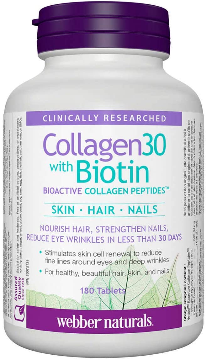 Naturals Collagen30 With Biotin Tablets, 180 Count (Value Pack)