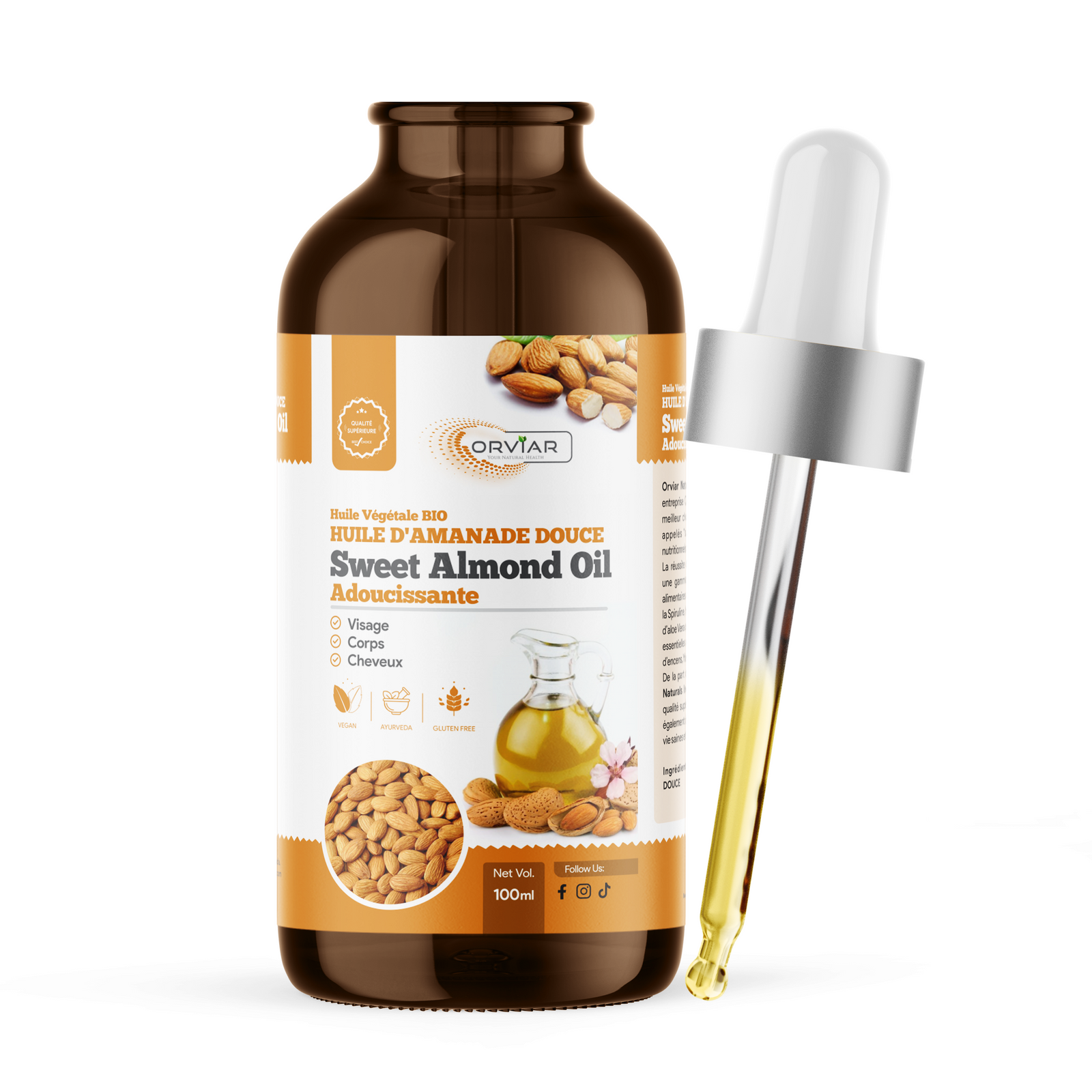 Huile d'amande douce  BIO 100 ml