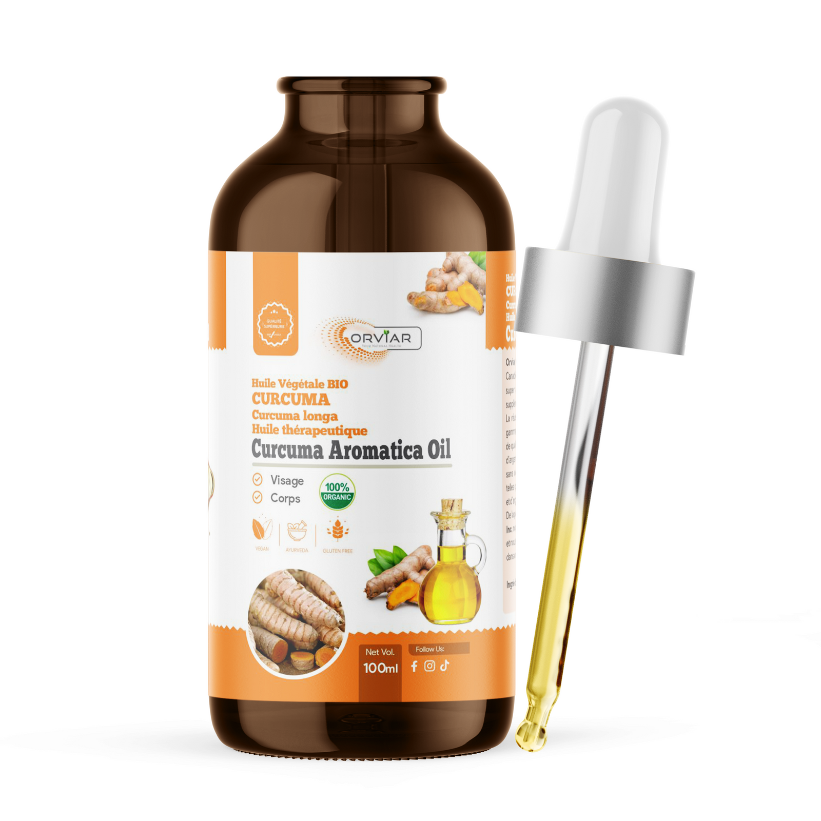 Huile de Turmeric  Aromatique  - Lutte contre  les crampes et jambes lourdes.