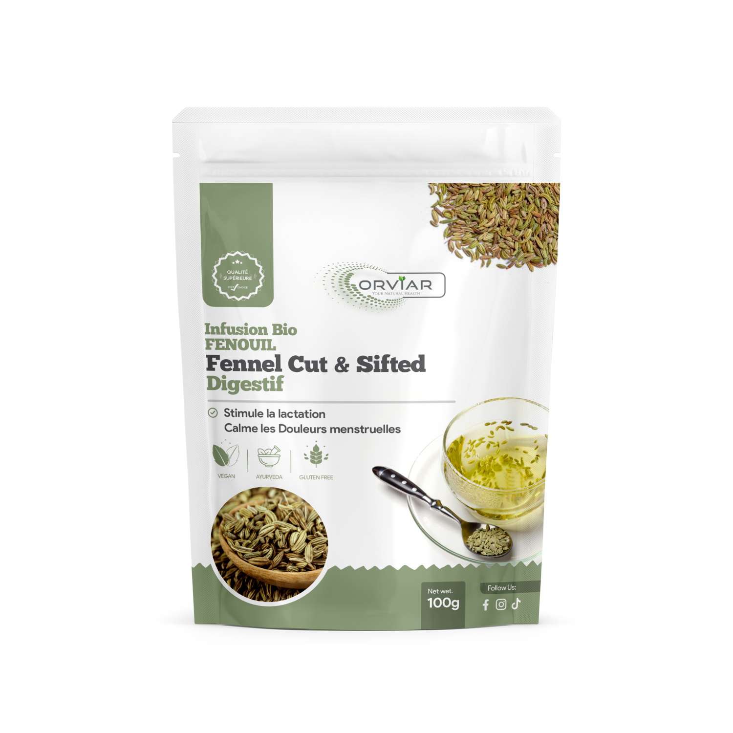 Infusion bio Fenouil coupé et tamisé