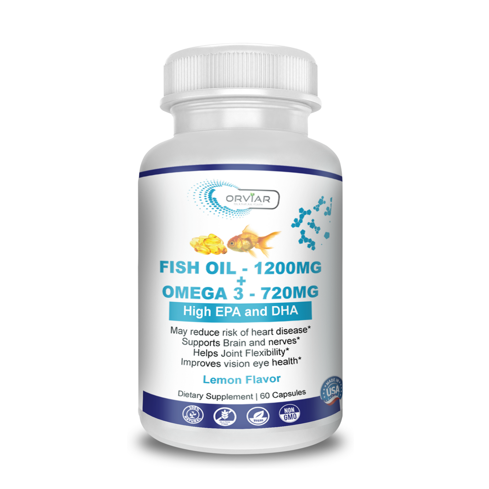 Complément alimentaire - Oméga-3, Haute concentration en EPA/DHA