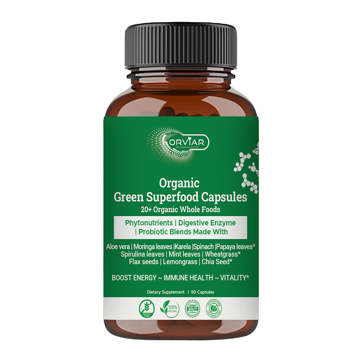 Green super capsules| Spiruline | Aloe Vera | Moringa..