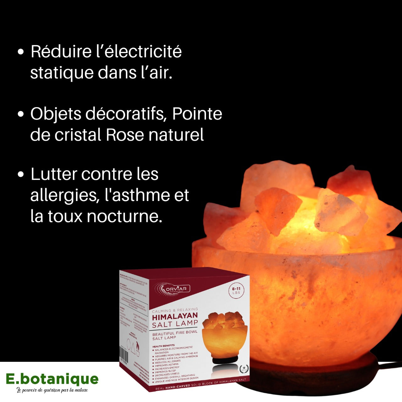 Lampe de sel d’Himalaya -  Bow