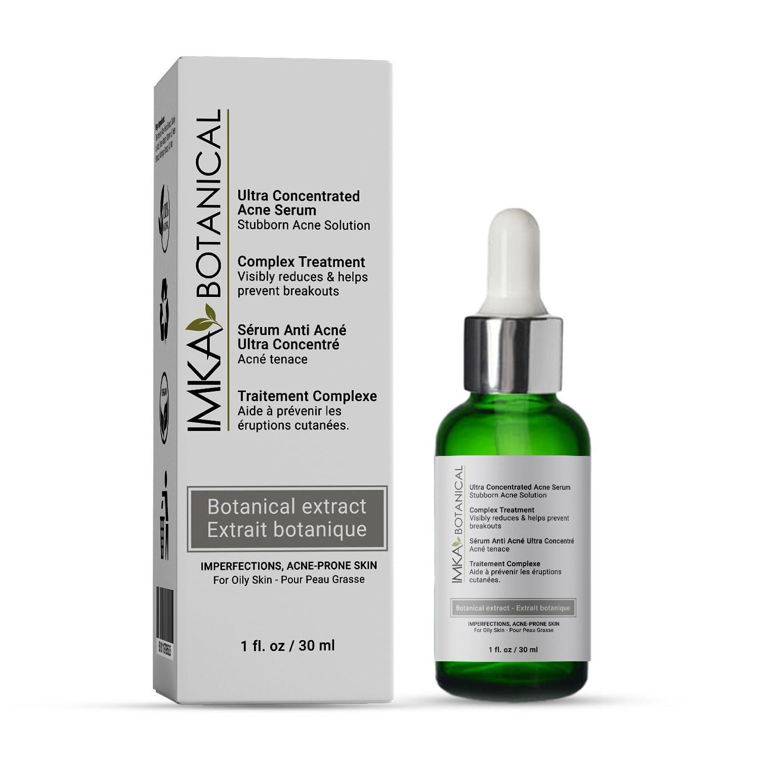 IMKA Botanical   ACNE SERUM. Clarifier et traiter les peaux à tendance acnéique