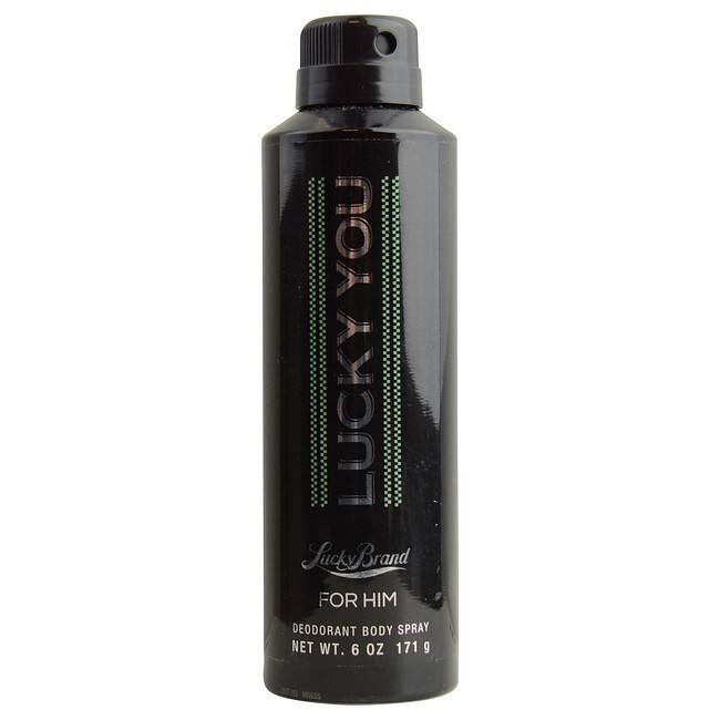 FRAG - Lucky Brand Lucky You Déodorant corporel en vaporisateur pour hommes 6 oz (170 ml)
