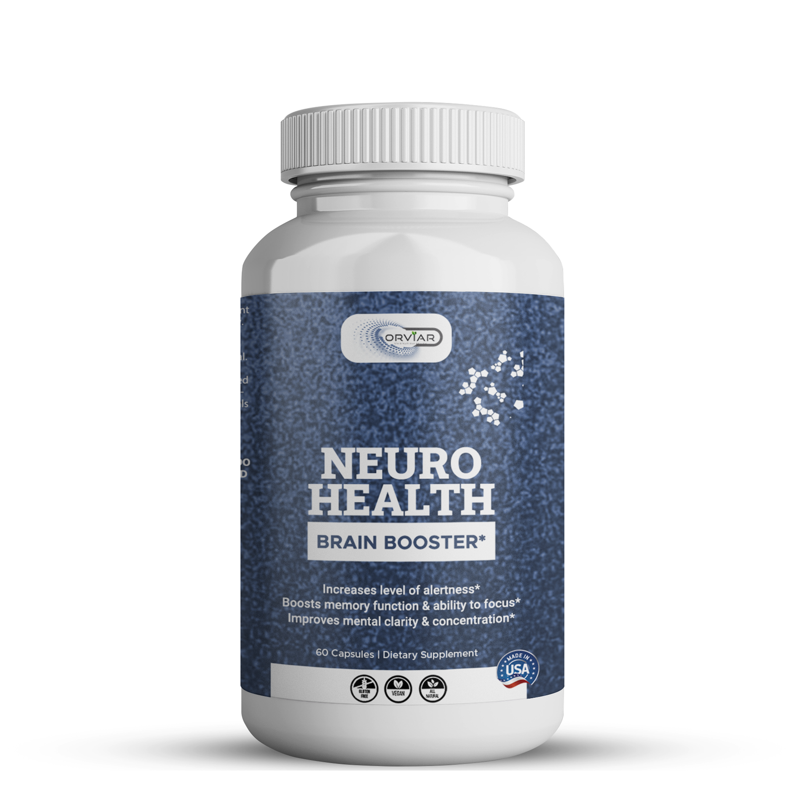 Complément alimentaire - Neuro Plus Brain: Nerf, Cerveau et concentration.