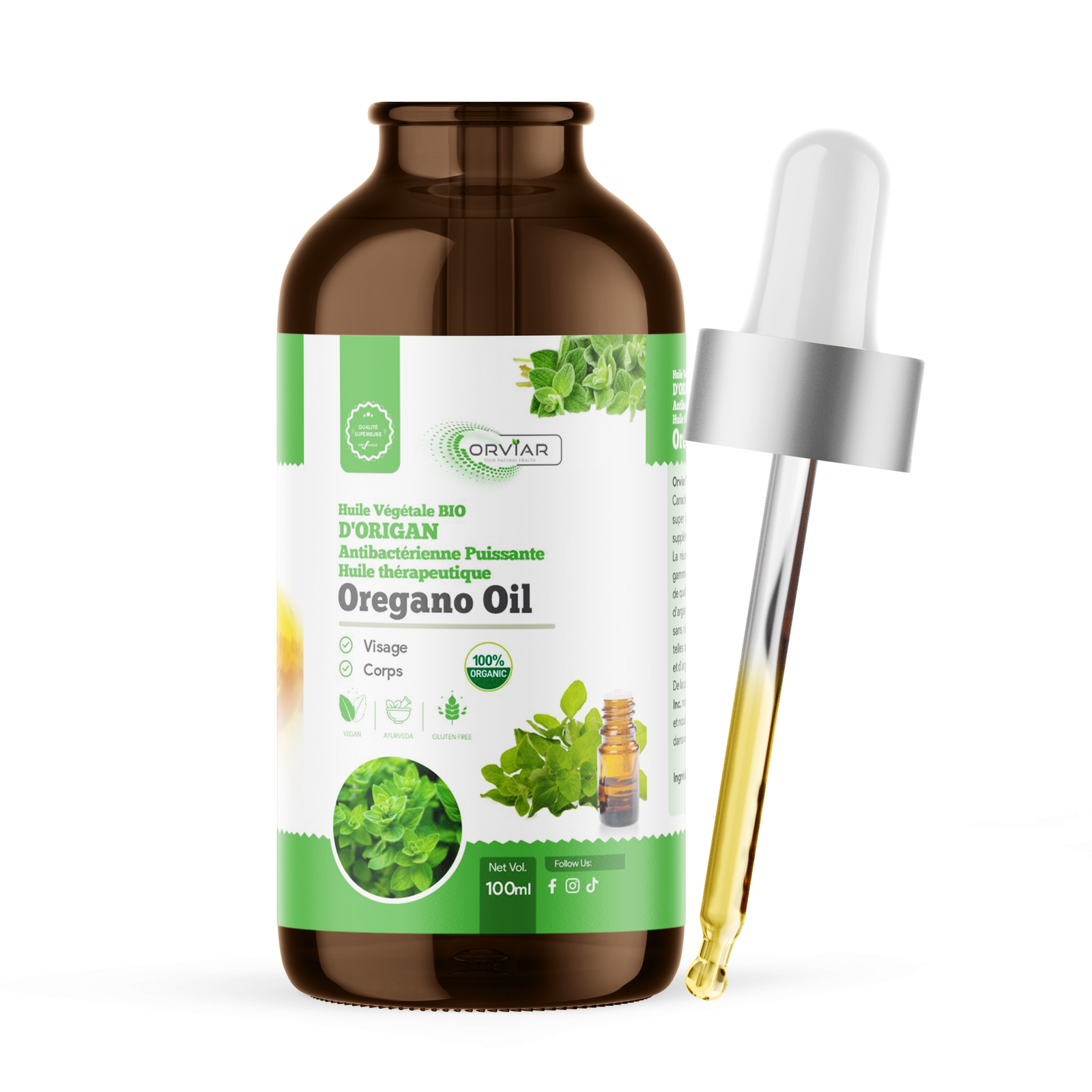 Huile d'origan BIO - Lutte contre les infections aiguës et chroniques: gale, mycoses, teigne, abcès.