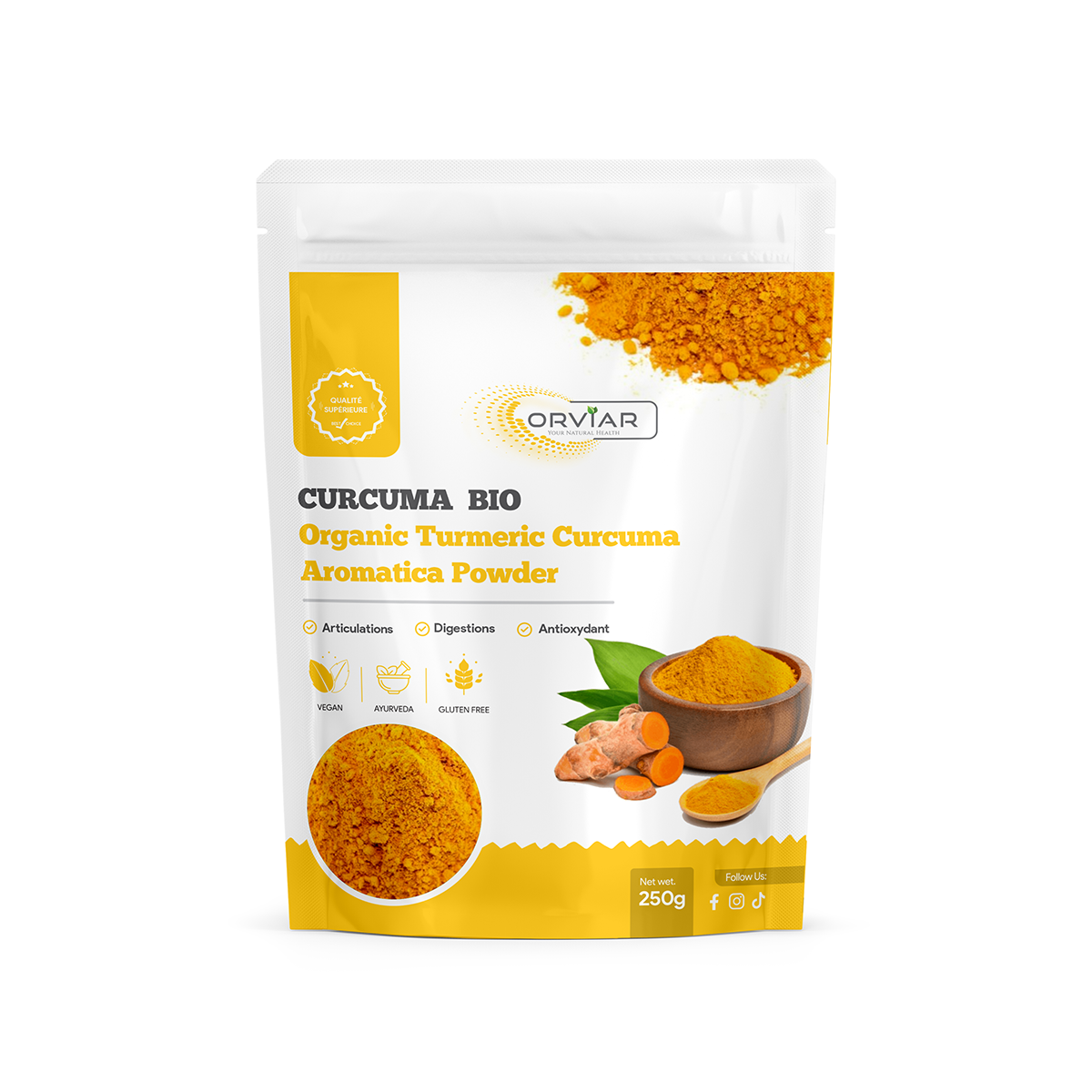 Poudre de Curcuma BIO, Organic Turmeric Powder | Cameroun - Ebotanique