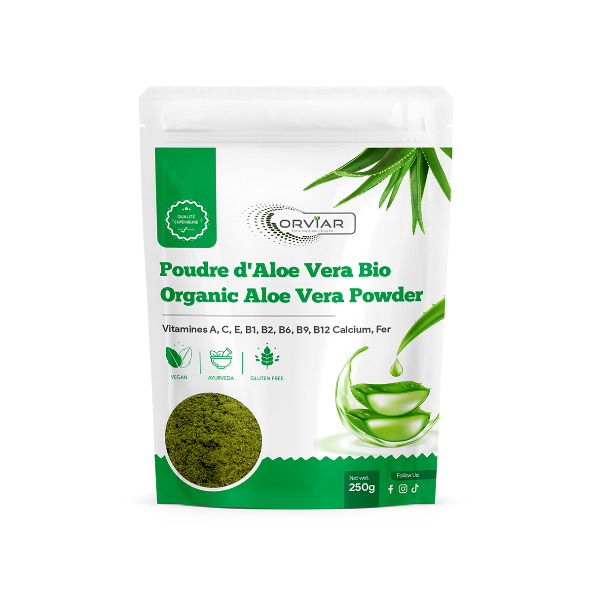 AloeVera Bio en poudre | Aloe Vera Leaf Powder | Cameroun - Ebotanique