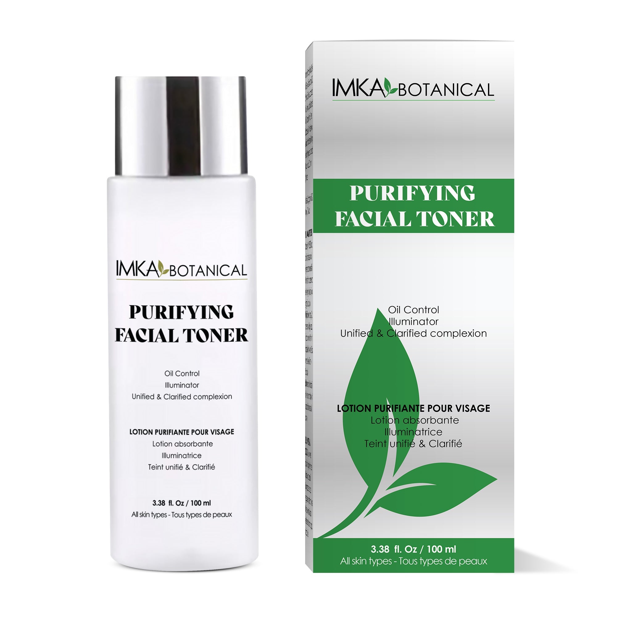 IMKA BOTANICAL  - PURIFYING & CLEANSING TONER - Purifies. Refines pores. Balances skin.  For all skin types