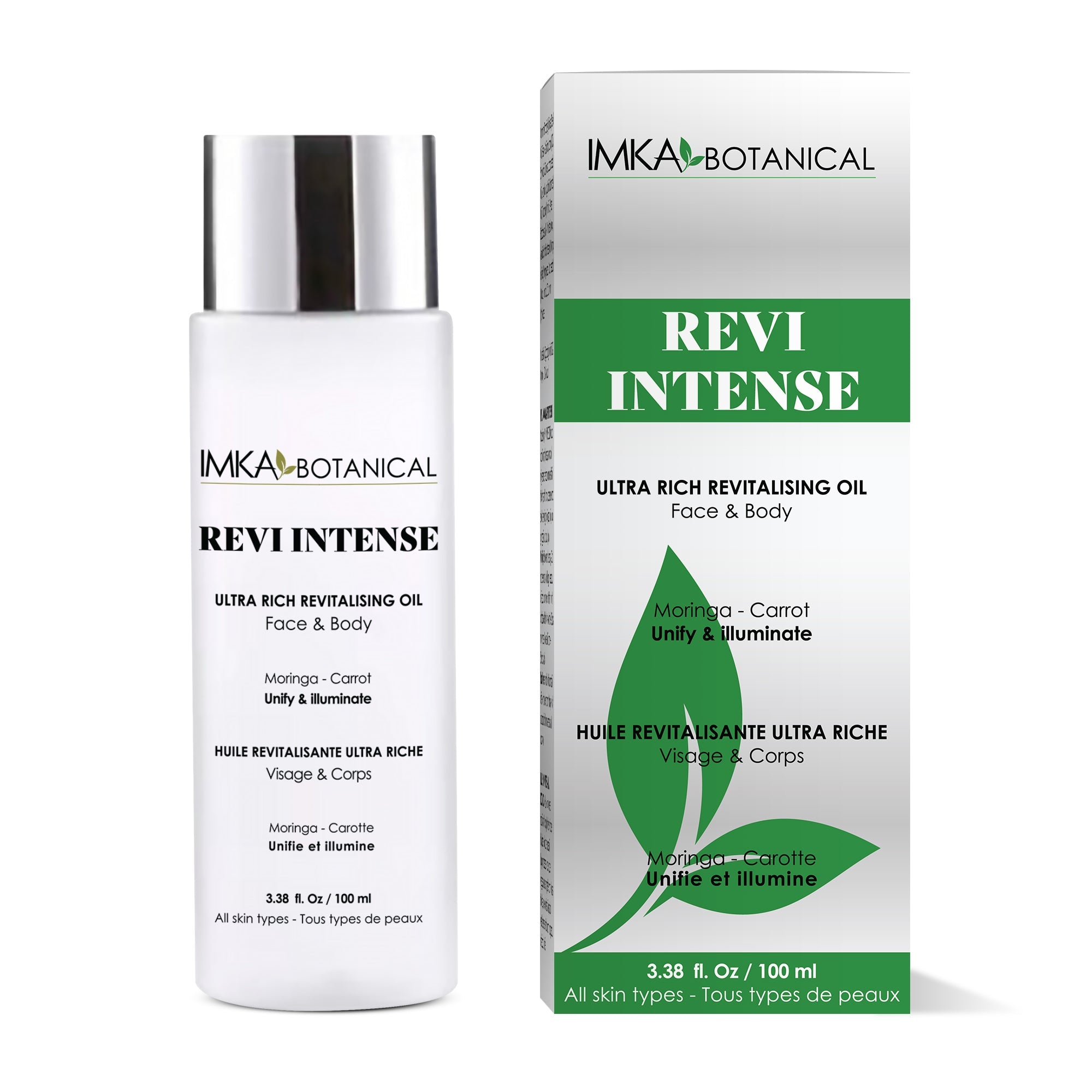IMKA BOTANICAL - REVI INTENSE  OIL - Nourishing REVI INTENSE OIL formula conditions, hydrates, softens, and rejuvenates the appearance of skin
