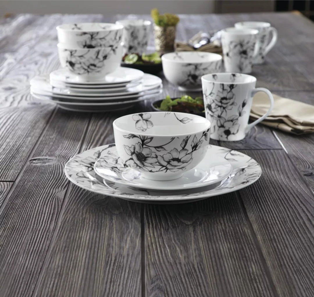 Service de vaisselle Wild Rose, 16 pièces