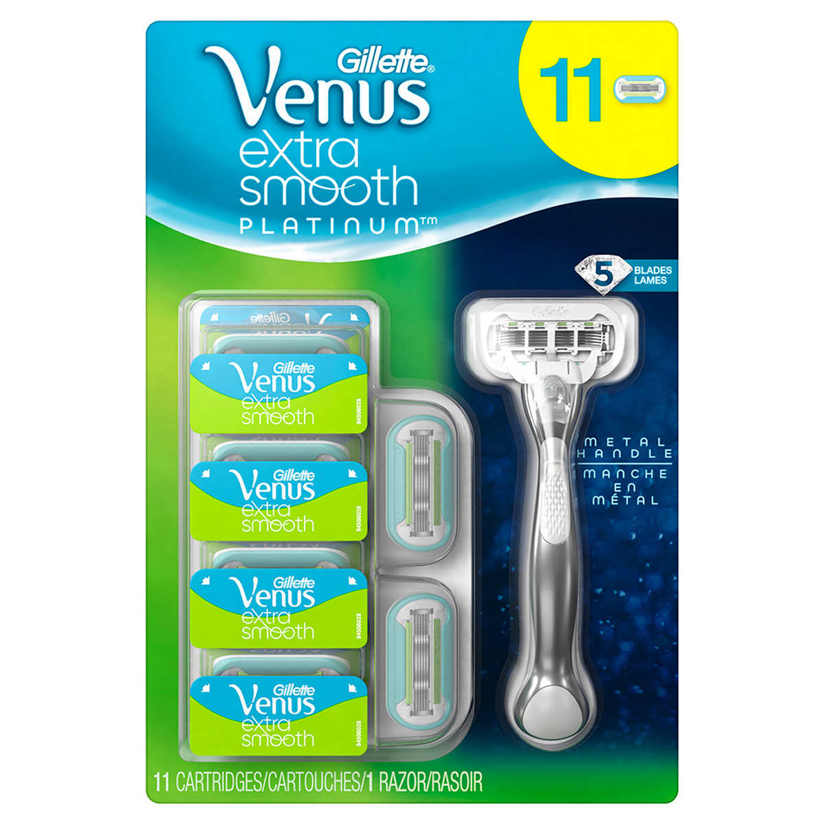 Rasoir homme extra lisse,  Gillette Venus Extra Smooth Platinum
