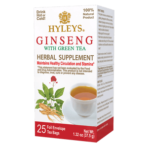 HYLEYS Green Tea with Ginseng -  Maintains Healthy Circu*lation and Stamina*