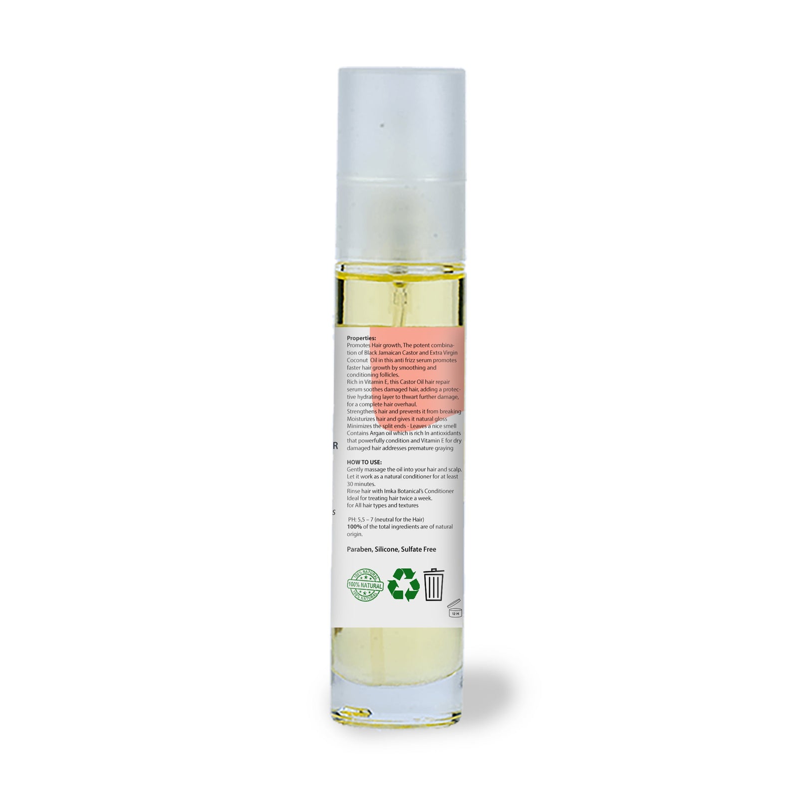 IMKA HAIR Phyto Revitalizing Booster Serum - Intensive Hair Growth, Repair damaged Hair